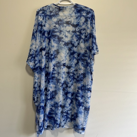 INC sheer TieDye kimono Beach Resort-wear Cover Up - Picture 5 of 6